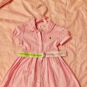 Ralph Lauren baby girl pink dress 18 months